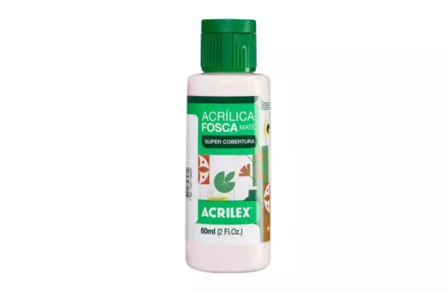 TINTA ACRILICA FOSCA ARTESANATO 60ML ROSA BEBE 813 – UNIDADE | ACRILEX 3560