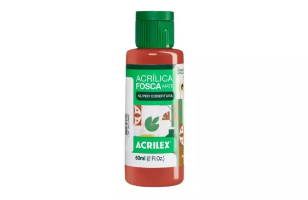 TINTA ACRILICA FOSCA ARTESANATO 60ML SIENA NATURAL 539 – UNIDADE | ACRILEX 3560
