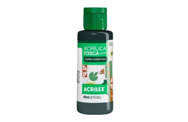 TINTA ACRILICA FOSCA ARTESANATO 60ML VERDE ESMERALDA 571 – UNIDADE | ACRILEX 3560