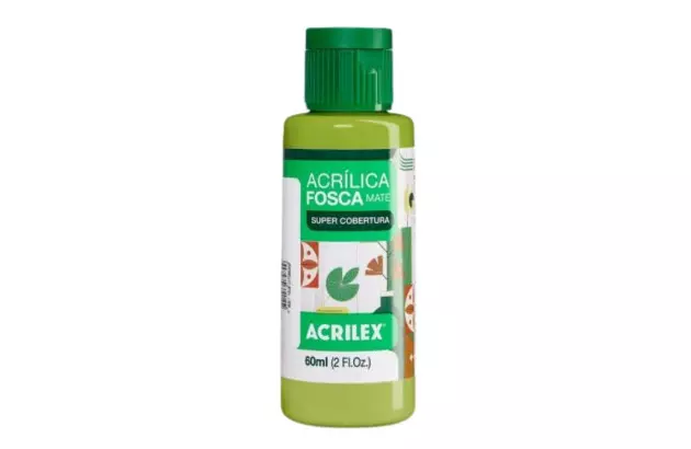 TINTA ACRILICA FOSCA ARTESANATO 60ML VERDE PISTACHE 570 – UNIDADE | ACRILEX 3560
