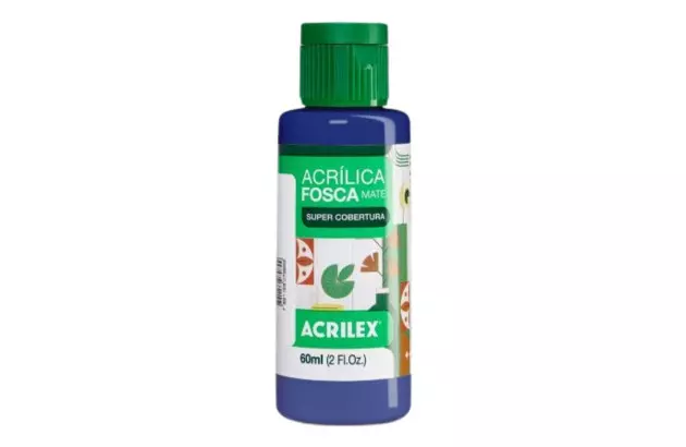 TINTA ACRILICA FOSCA ARTESANATO 60ML VIOLETA COBALTO 540 – UNIDADE | ACRILEX 3560