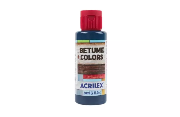 BETUME COLORS 60ML AZUL PETROLEO 596 - UNIDADE | ACRILEX 21660