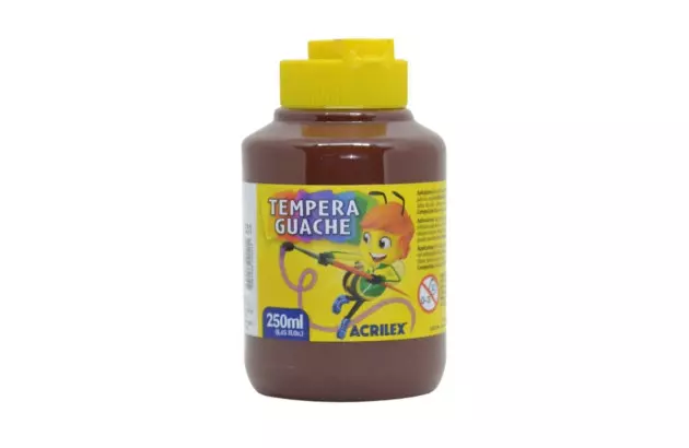 TINTA GUACHE 250ML MARROM 531 ACRILEX 2025
