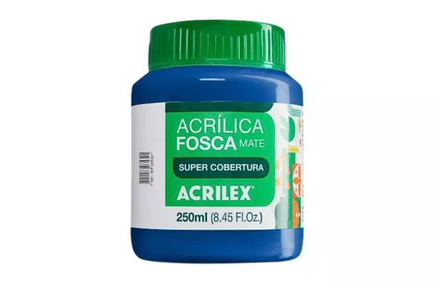 TINTA ACRILICA FOSCA ARTESANATO 250ML AZUL 559 – UNIDADE | ACRILEX 3525