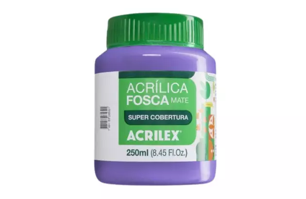 TINTA ACRILICA FOSCA ARTESANATO 250ML VIOLETA 516 – UNIDADE | ACRILEX 3525