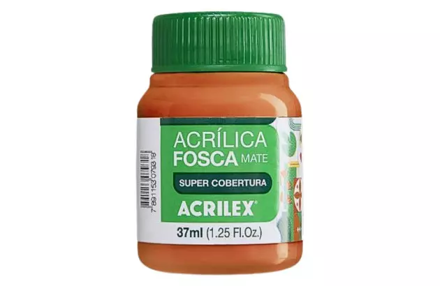 TINTA ACRILICA FOSCA ARTESANATO 37ML CENOURA 576 – UNIDADE | ACRILEX 3540