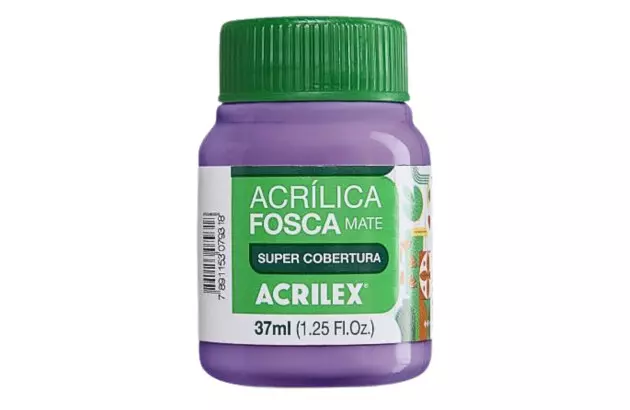 TINTA ACRILICA FOSCA ARTESANATO 37ML VIOLETA 516 – UNIDADE | ACRILEX 3540