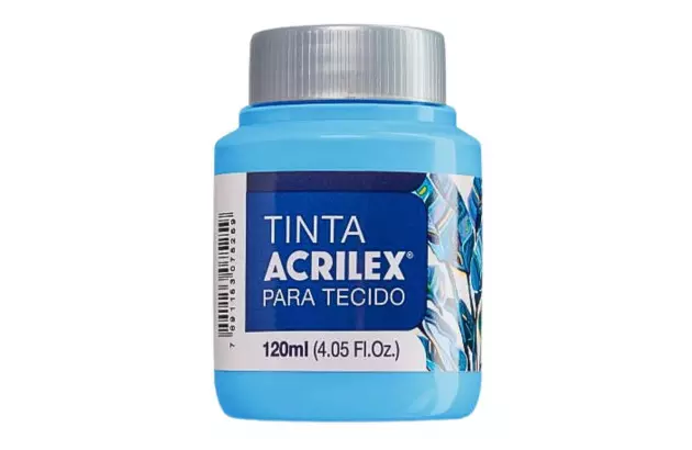 TINTA PARA TECIDO FOSCA 120ML AZUL CELESTE 503 - UNIDADE | ACRILEX  4112