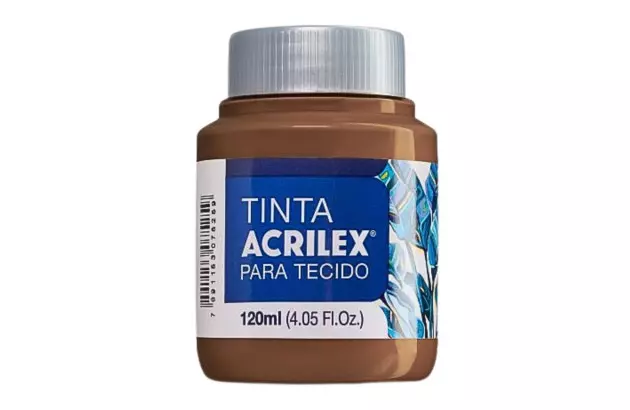TINTA PARA TECIDO FOSCA 120ML MARROM 531 - UNIDADE | ACRILEX  4112
