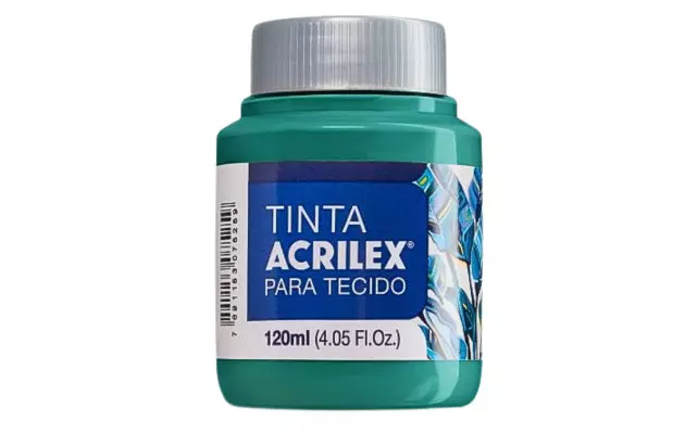 TINTA PARA TECIDO FOSCA 120ML VERDE BANDEIRA 511 - UNIDADE | ACRILEX  4112