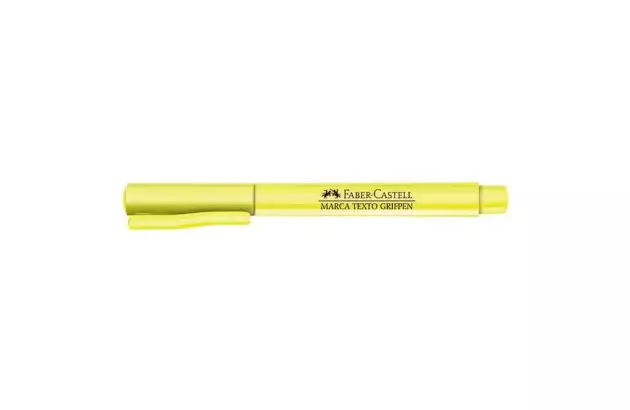 MARCA TEXTO GRIFPEN AMARELO PONTA CHANFRADA - FABER CASTELL MT/AMZF
