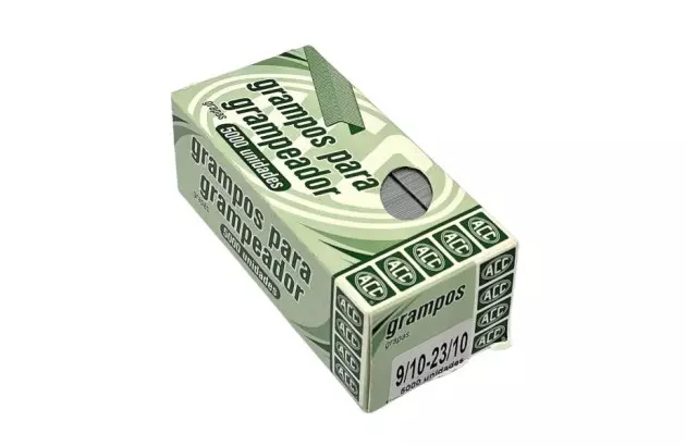GRAMPOS PARA GRAMPEADOR 23/10 - 9/10 GALVANIZADOS COM 5000 UNIDADES | ACC