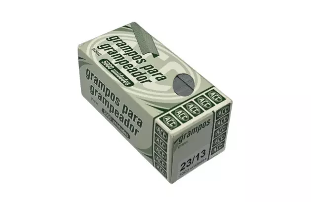 GRAMPOS PARA GRAMPEADOR 23/13 GALVANIZADOS COM 5000 UNIDADES | ACC