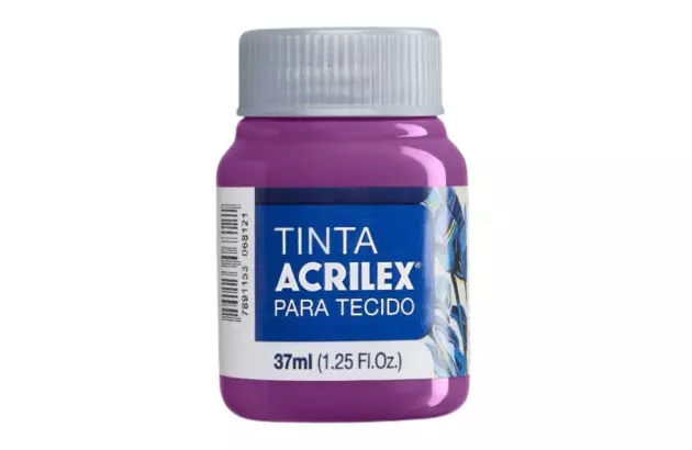 TINTA PARA TECIDO FOSCA 37ML AMORA 998 - UNIDADE | ACRILEX 4140