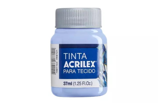 TINTA PARA TECIDO FOSCA 37ML AZUL BEBÊ 811 - UNIDADE | ACRILEX 4140