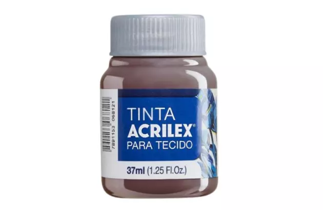 TINTA PARA TECIDO FOSCA 37ML CAPUCCINO 585 - UNIDADE | ACRILEX 4140