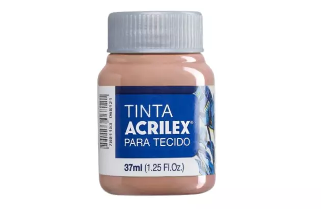 TINTA PARA TECIDO FOSCA 37ML CASTANHO CLARO 815 - UNIDADE | ACRILEX 4140