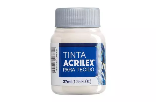TINTA PARA TECIDO FOSCA 37ML PALHA 834 - UNIDADE | ACRILEX 4140