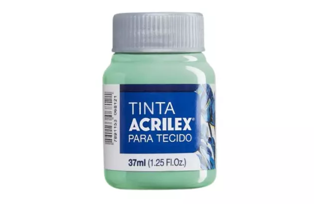 TINTA PARA TECIDO FOSCA 37ML VERDE BEBÊ 810 - UNIDADE | ACRILEX 4140
