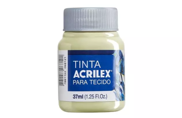 TINTA PARA TECIDO FOSCA 37ML VERDE MUSGO CLARO 926 - UNIDADE | ACRILEX 4140