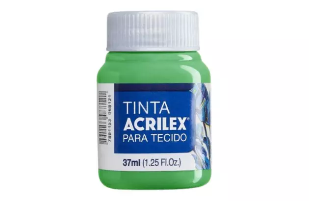 TINTA PARA TECIDO FOSCA 37ML VERDE VERONESE 512 - UNIDADE | ACRILEX 4140