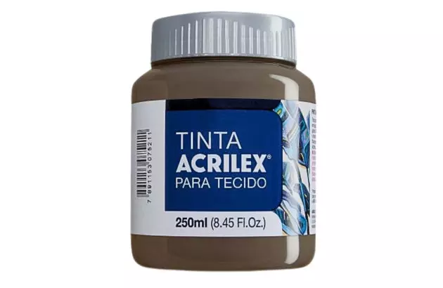 TINTA PARA TECIDO FOSCA 250ML RÚSTICO 896 - UNIDADE | ACRILEX  4125