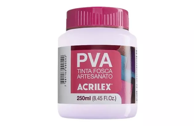TINTA PVA FOSCA PARA ARTESANATO 250ML ROSA BEBÊ 813  – UNIDADE | ACRILEX 3225