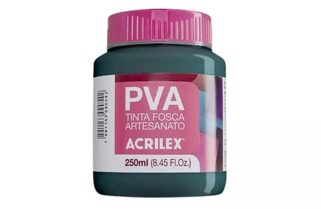 TINTA PVA FOSCA PARA ARTESANATO 250ML VERDE BANDEIRA 511 – UNIDADE | ACRILEX 3225