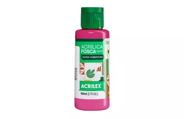 TINTA ACRILICA FOSCA ARTESANATO 60ML MAGENTA 549 – UNIDADE | ACRILEX 3560