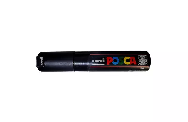 CANETA POSCA PC-7M 4.5 A 5.5 MM PRETO BULLET SHAPED UNI-BALL
