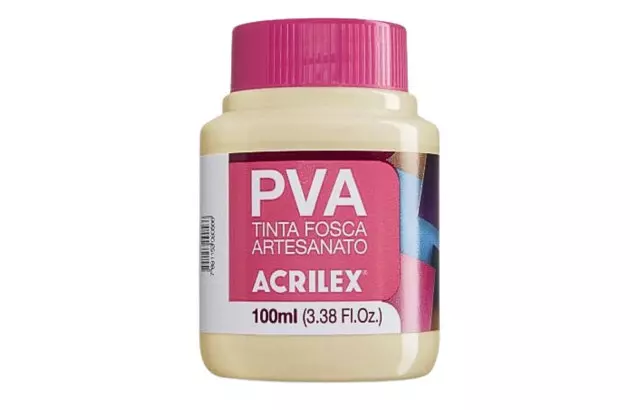 TINTA PVA FOSCA PARA ARTESANATO 100ML AREIA 817  UNIDADE | ACRILEX 3210