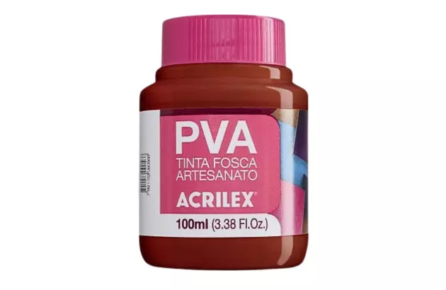 TINTA PVA FOSCA PARA ARTESANATO 100ML CERAMICA 506 - UNIDADE | ACRILEX 3210