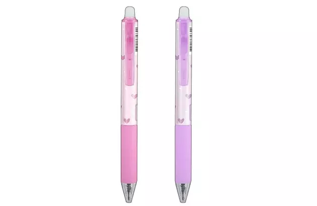 CANETA GEL APAGÁVEL RETRÁTIL 0.5MM CORAÇÕES - TINTA COR AZUL - UNIDADE | TILIBRA