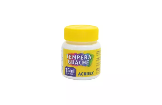 TINTA GUACHE 15ML BRANCA 519 ACRILEX - UNIDADE