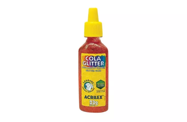 COLA GLITTER 23G VERMELHA 205 ACRILEX 2900