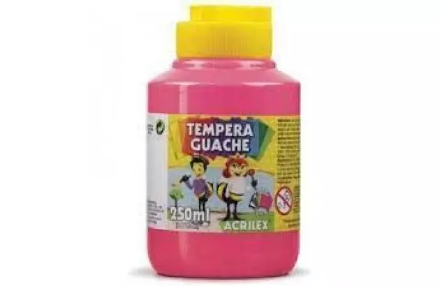 TINTA GUACHE 250ML BRANCO 519 ACRILEX 2025
