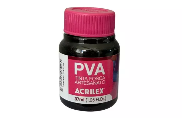 TINTA PVA FOSCA PARA ARTESANATO 37ML VERMELHO FOGO 507 - UNIDADE | ACRILEX 3240