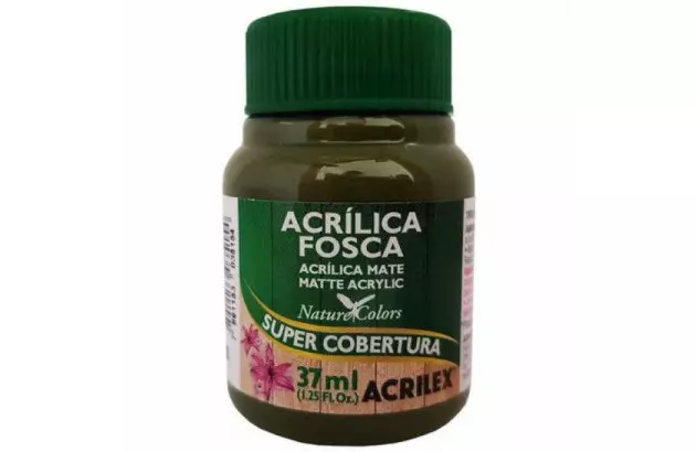 TINTA ACRÍLICA FOSCA 37ML AMARELO CADMIO 536 SUPER COBERTURA ACRILEX 3560