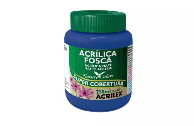 TINTA ACRILICA FOSCA ARTESANATO 250ML AZUL TURQUESA 501 – UNIDADE | ACRILEX 3525