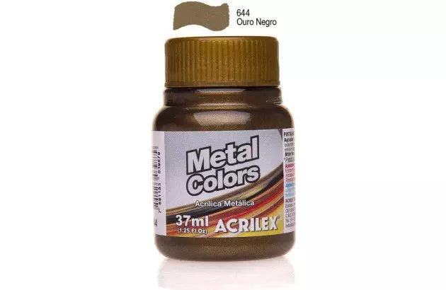 TINTA PARA TECIDO FOSCA 250ML AMARELO OURO 505 - UNIDADE | ACRILEX 4125