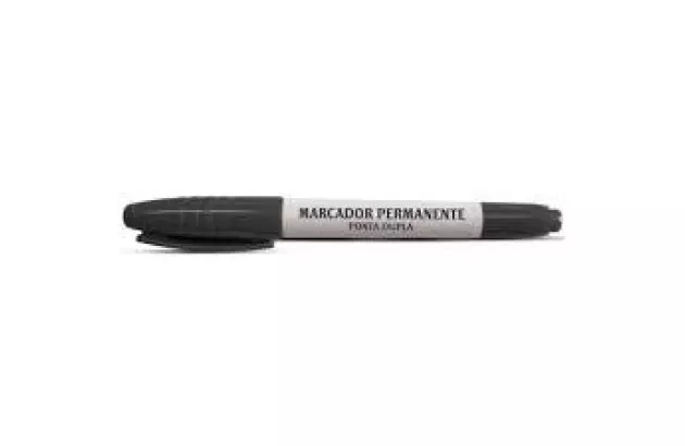 MARCADOR PERMANENTE PONTA DUPLA PRETO - PONTA TRAÇO 0.4 A 1.0 MM | ACRILEX