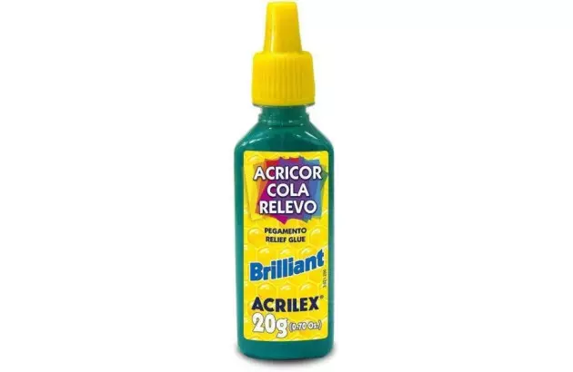 COLA ACRICOR RELEVO BRILLIANT 20G BRANCO 519 | ACRILEX 3120