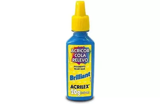 COLA ACRICOR RELEVO BRILLIANT 20G AZUL 501 | ACRILEX 3120