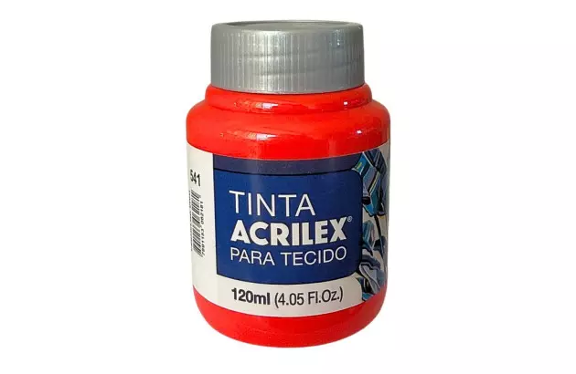TINTA PARA TECIDO FOSCA 120ML BRANCO 519 - UNIDADE | ACRILEX  4112