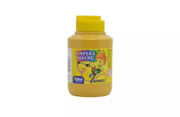 TINTA GUACHE 250ML AMARELO OCRE 564 2025 ACRILEX