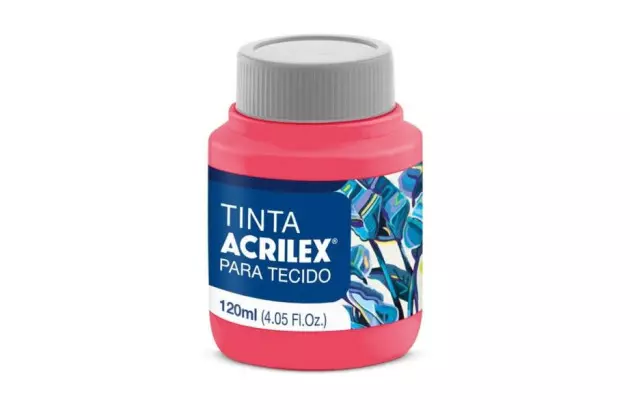TINTA PARA TECIDO FOSCA 120ML AZUL COBALTO 502 - UNIDADE | ACRILEX  4112