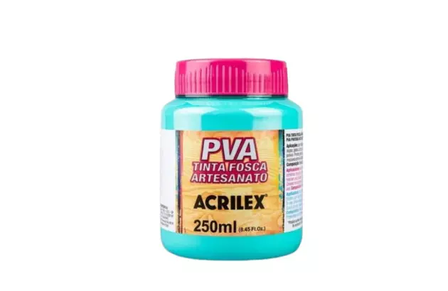TINTA PARA TECIDO FOSCA 37ML TURQUESA 577 - UNIDADE | ACRILEX 4140