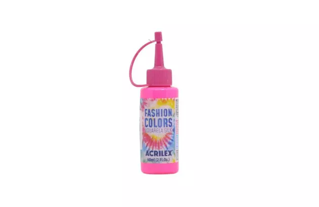 TINTA TECIDO AQUARELA SILK 60ML FASHION COLORS PINK 112 ACRILEX 4560