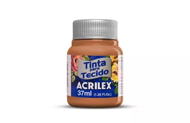 TINTA PARA TECIDO FOSCA 37ML CASTANHO CLARO 815 - UNIDADE | ACRILEX 4140