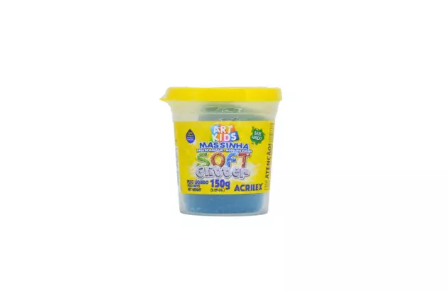 MASSA PARA MODELAR SOFT 150G GLITTER AMARELO  ACRILEX